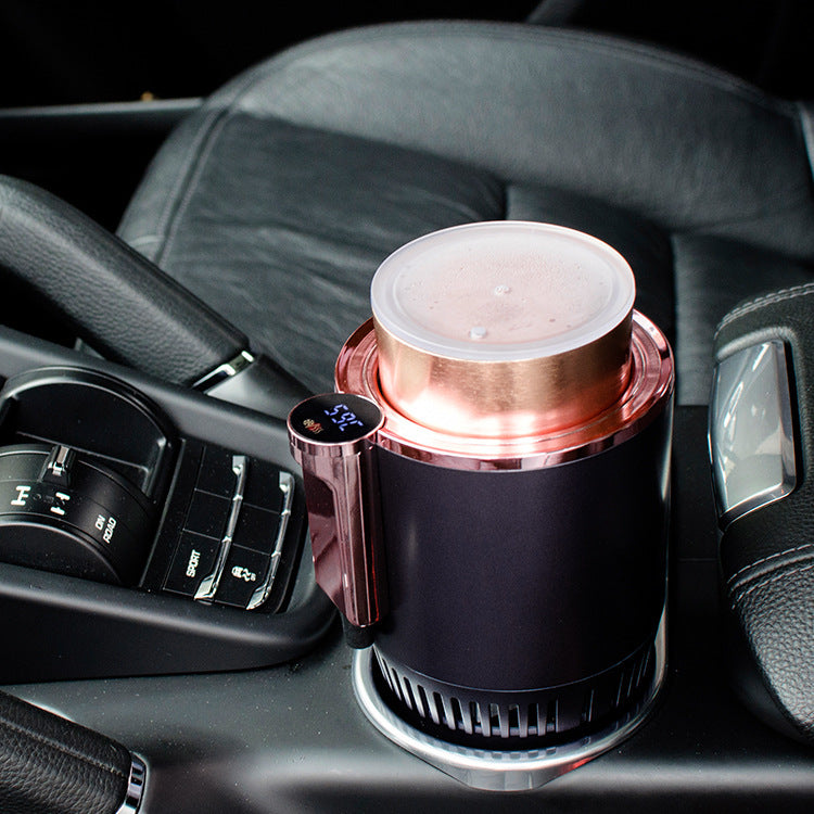 2-in-1 Smart Car Cup Warmer & Cooler – 12V Digital Temperature Display