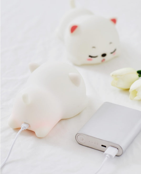 Cute Silicone Bedside Night Light