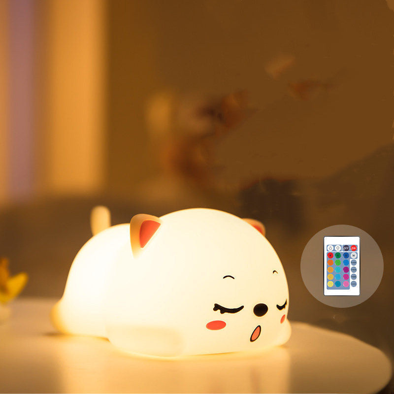 Cute Silicone Bedside Night Light