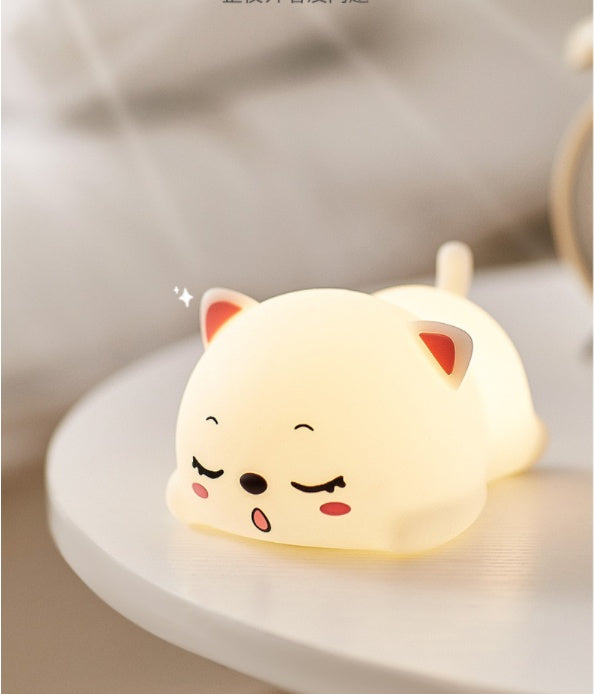 Cute Silicone Bedside Night Light