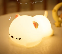 Cute Silicone Bedside Night Light