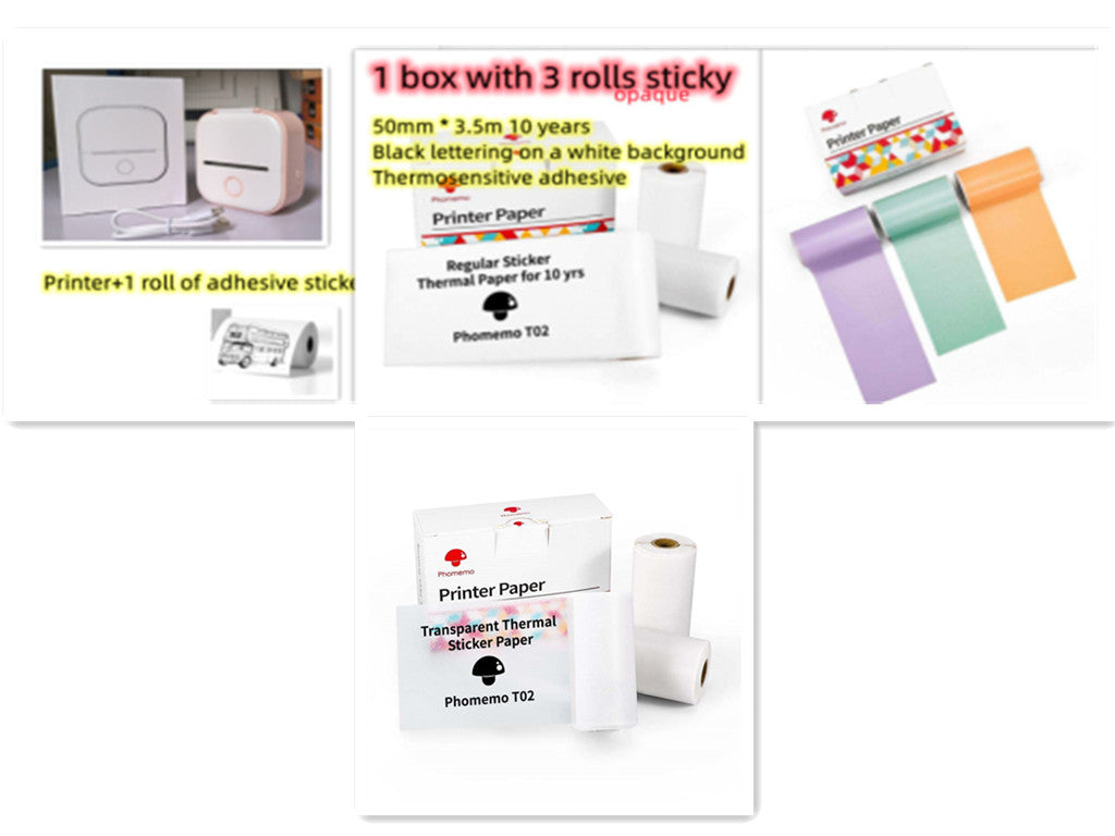 Phomemo T02 Mini Bluetooth Thermal Printer