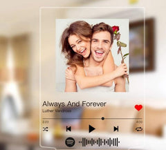 Custom Photo & Song Night Light – Personalized Music Album Cover with Name & Picture