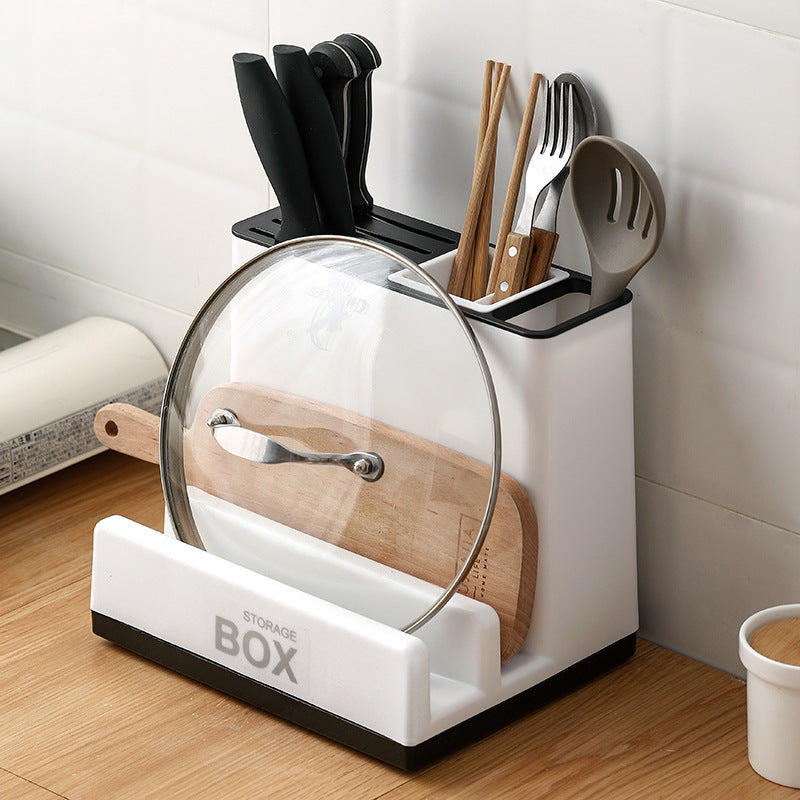 Multi-Grid Kitchen Utensil & Knife Storage Rack