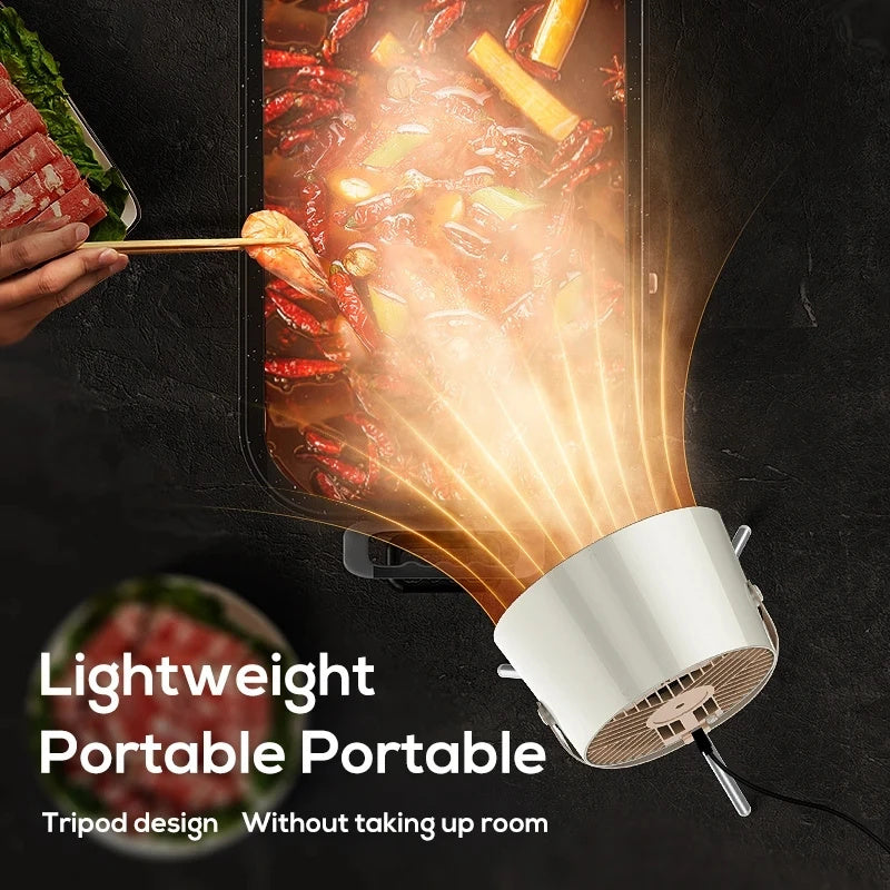 Portable USB Kitchen Exhaust Fan – Mini Desktop Range Hood with Filter