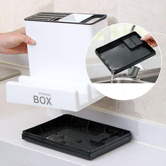 Multi-Grid Kitchen Utensil & Knife Storage Rack