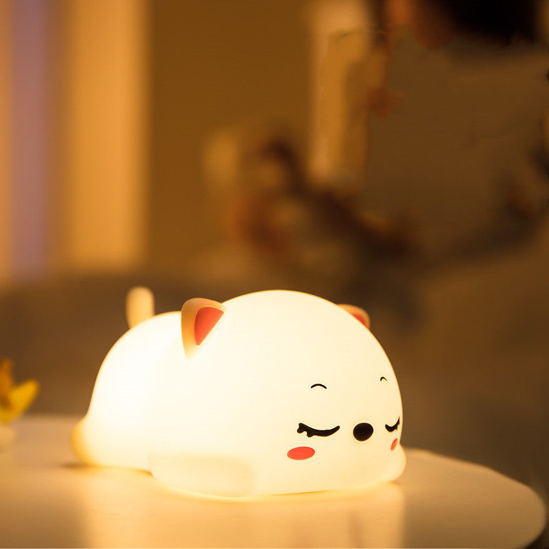 Cute Silicone Bedside Night Light