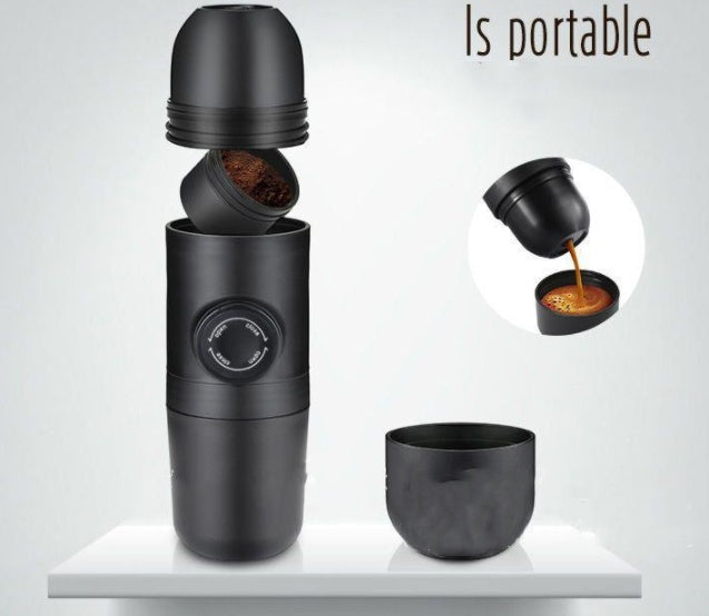 Portable Manual Coffee Maker – 8-Bar Pressure Espresso Machine