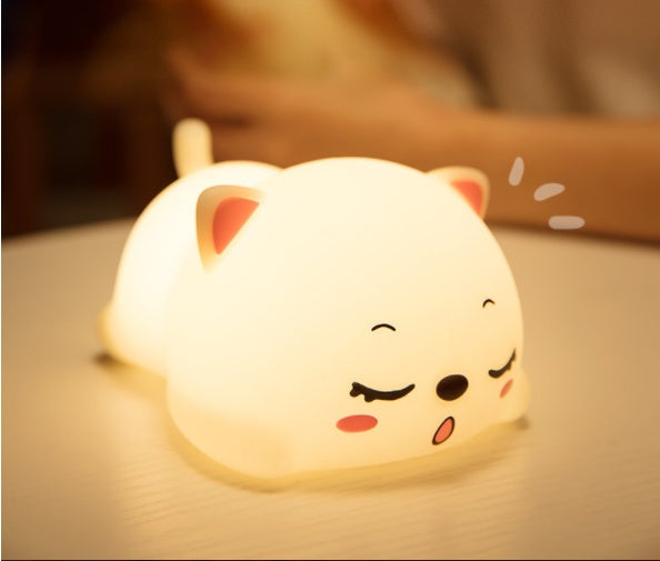 Cute Silicone Bedside Night Light