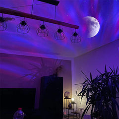 Aurora Galaxy Star Projector with Moon & Northern Lights