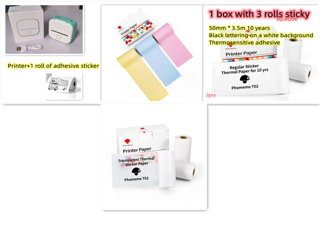Phomemo T02 Mini Bluetooth Thermal Printer