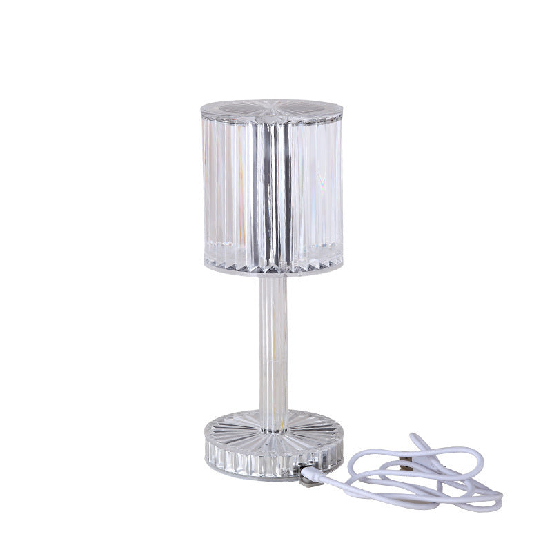 Crystal Touch Table Lamp – 3-Way Dimmable LED Night Light