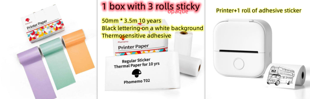 Phomemo T02 Mini Bluetooth Thermal Printer